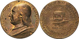 Herrnhut  Bronzemedaille 1922 (unsigniert) ... 