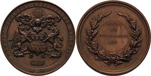 Köln-Stadt  Bronzemedaille 1877. ... 