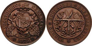 Nürnberg  Bronzemedaille 1879 (Weckwerth) ... 