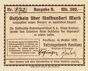 Städte und Gemeinden nach 1914 Konstanz ... 