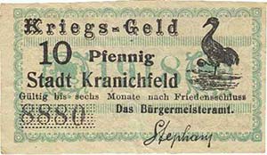 Städte und Gemeinden nach 1914 Kranichfeld ... 