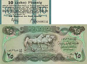 Reichsbanknoten Kleine Sammlung von ... 