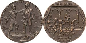 Drittes Reich  Bronzegußmedaille 1923 (Karl ... 