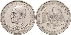 Drittes Reich  Silbermedaille 1933 (O. ... 