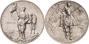 Erster Weltkrieg  Silbermedaille 1915 (H. ... 