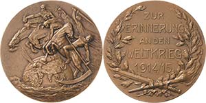 Erster Weltkrieg  Bronzemedaille 1915 (BHM) ... 