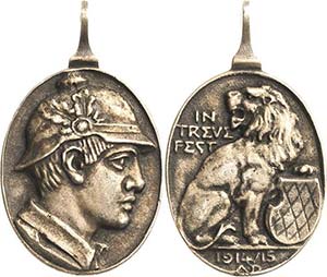 Erster Weltkrieg  Bronzemedaille. 1915 (A. ... 