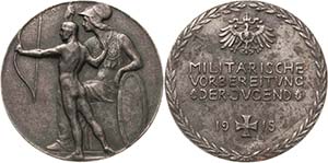 Erster Weltkrieg  Eisengußmedaille 1915 (J. ... 
