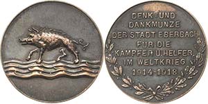 Erster Weltkrieg  Bronzemedaille 1918 ... 