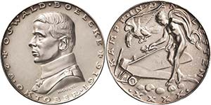 Luft- und Raumfahrt  Silbermedaille 1916 ... 