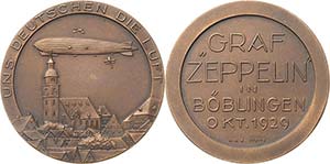 Luft- und Raumfahrt  Bronzemedaille 1929 ... 
