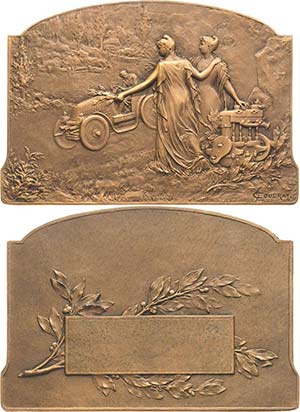 Jugendstil  Bronzeplakette o.J. (1906) ... 