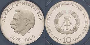 Gedenkmünzen Polierte Platte  10 Mark 1975. ... 