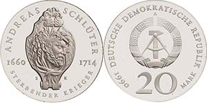 Gedenkmünzen Polierte Platte  20 Mark 1990. ... 