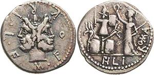 Römische Republik M. Furius L.F. Philus 119 ... 