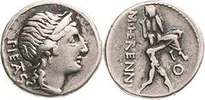 Römische Republik M. Herennius 108-107 v. ... 