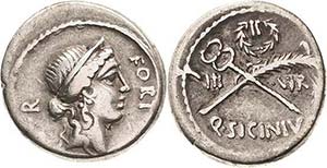Römische Republik Q. Sicinius 49 v. Chr ... 