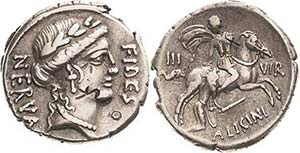 Römische Republik A. Licinius Nerva 47 v. ... 