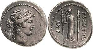 Römische Republik P. Clodius M.F. Turrinus ... 