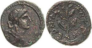 Kaiserzeit Nero 54-68 Bronze 55/56, ... 