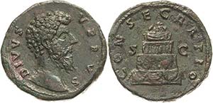 Kaiserzeit Lucius Verus 161-169 Sesterz 169, ... 
