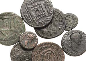 Römische Münzen Lot-8 Stück Interessanter ... 