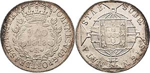 Brasilien Joao VI. 1816-1822 960 Reis 1818, ... 