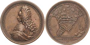 Griechenland-Korfu  Bronzemedaille 1716 ... 
