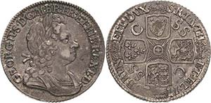 Großbritannien George I. 1714-1727 Shilling ... 