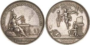 Niederlande  Silbermedaille 1768 (J.G. ... 