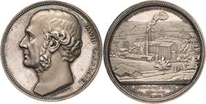 Schweden-Medaillen  Silbermedaille 1886 (Lea ... 