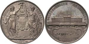 Schweiz-Zürich, Stadt  Silbermedaille 1869 ... 