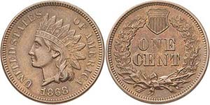 Vereinigte Staaten von Amerika  Cent 1868. ... 