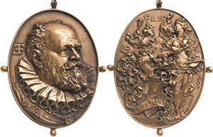 Medaillen Wien Ovale Bronzegußmedaille 1890 ... 