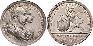 Bayern Karl Theodor 1777-1799 Silbermedaille ... 