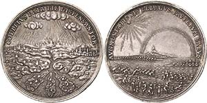 Erfurt-Stadt  Silbermedaille 1695 (Chr. ... 
