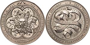 Hamburg  Silbermedaille 1863 (Gravur 1899) ... 