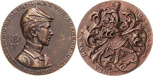 Heidelberg  Bronzegußmedaille 1887 ... 