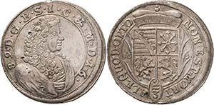 Sachsen-Meiningen Bernhard 1680-1706 2/3 ... 