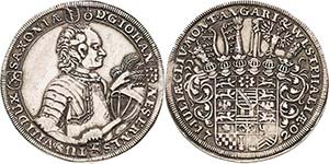 Sachsen-Saalfeld Johann Ernst 1680-1729 1/2 ... 