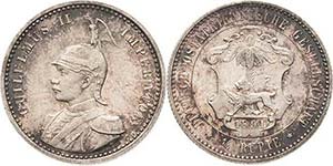 Deutsch Ostafrika  1/4  Rupie 1891 (A)  ... 