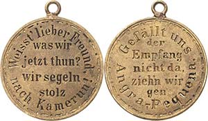 Medaillen  Bronzemedaille o.J. Weiss lieber ... 