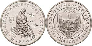Gedenkausgaben  3 Reichsmark 1930 G ... 