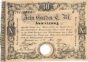 Ausland Ungarn 10 Gulden 1.5.1849.  WPM S ... 