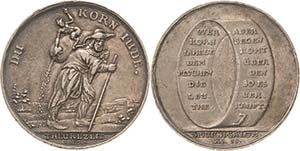 Judaica  Silbermedaille 1694 (C. Wohlfahrt) ... 