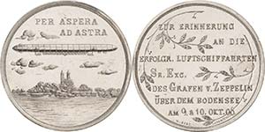 Luft- und Raumfahrt  Aluminiummedaille 1906 ... 