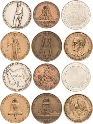 Allgemein Lot-6 Stück Medaillen aus Silber ... 
