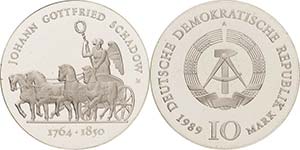 Gedenkmünzen Polierte Platte  10 Mark 1989. ... 