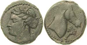 Zeugitana Karthago  Bronze 3. Jhd. v. Chr. ... 