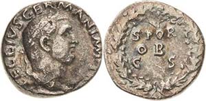 Kaiserzeit Vitellius 69 Denar 69, Rom Kopf ... 